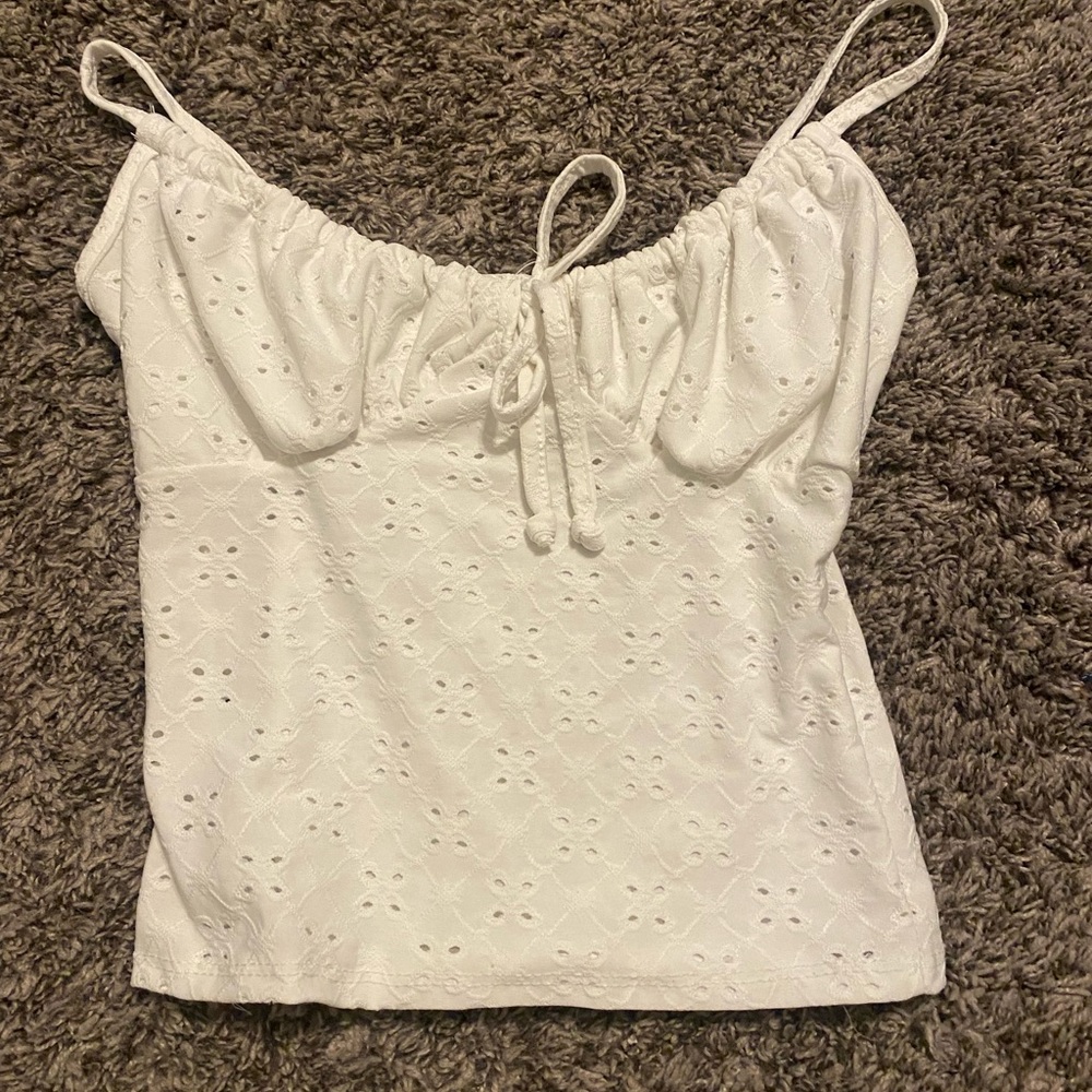 white tank top